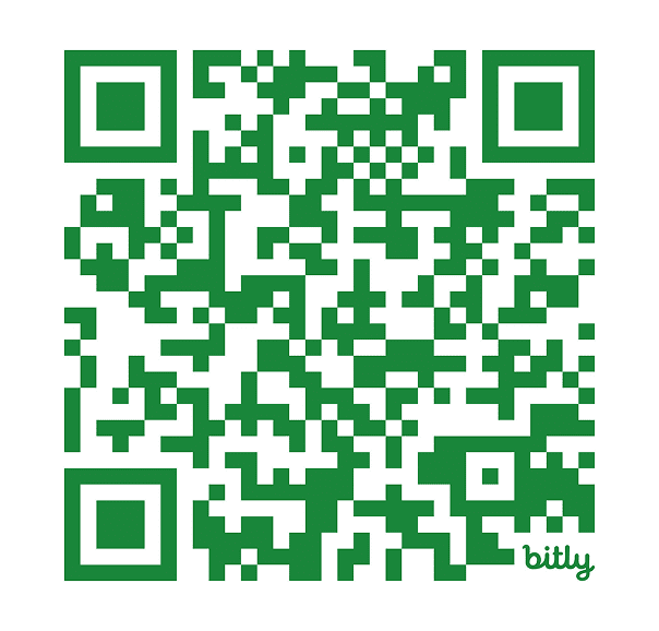 Green and white QR code pattern