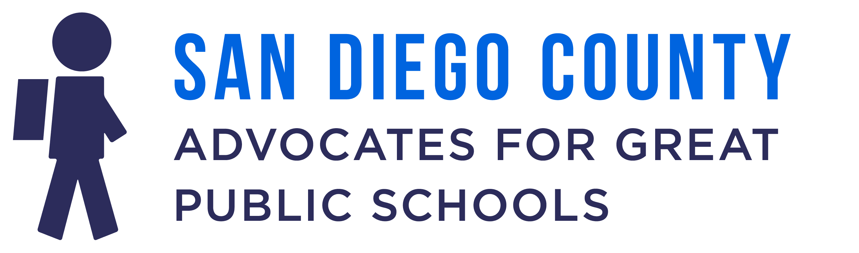 Logo supporting public education in San Diego